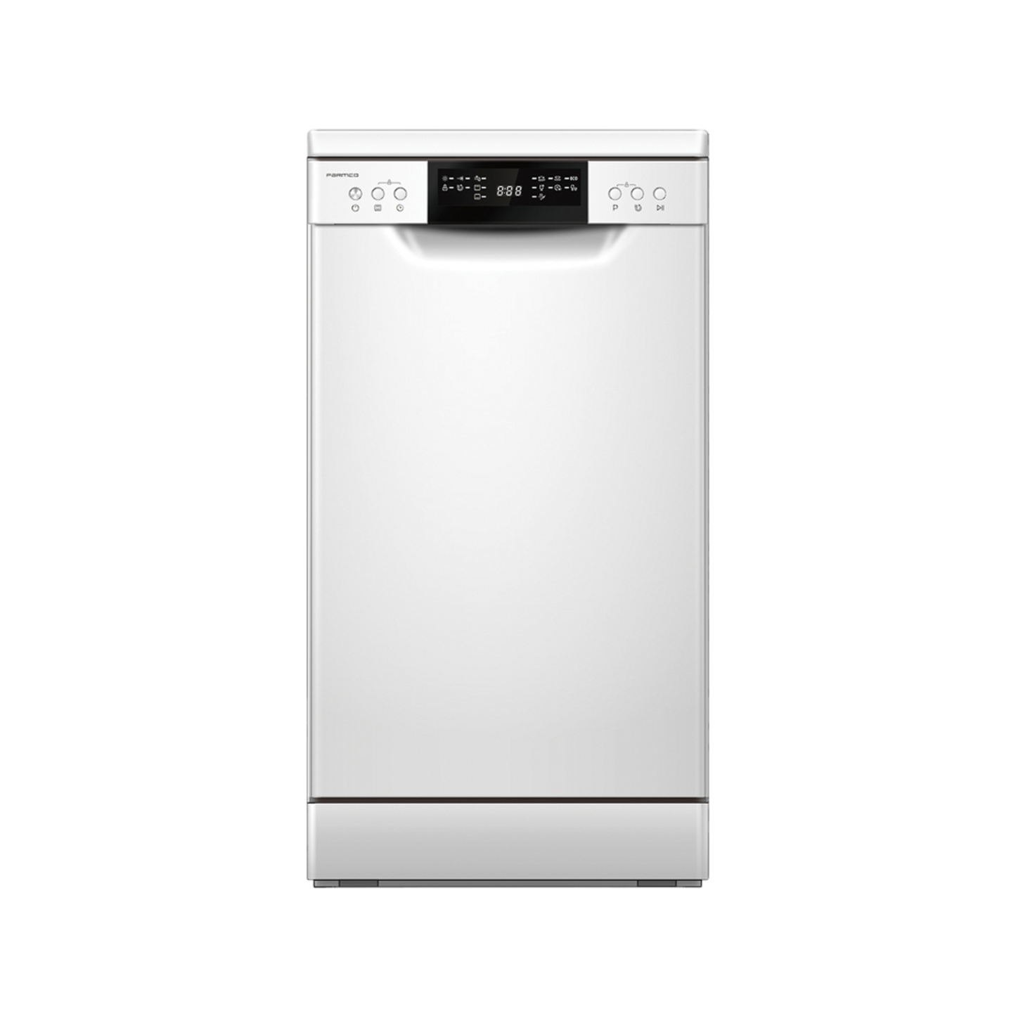 Parmco 450mm Freestanding Slim White Dishwasher