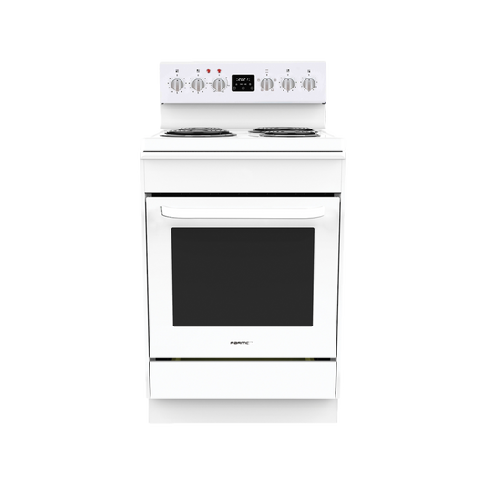 Parmco 60cm White Coil Freestanding Cooker