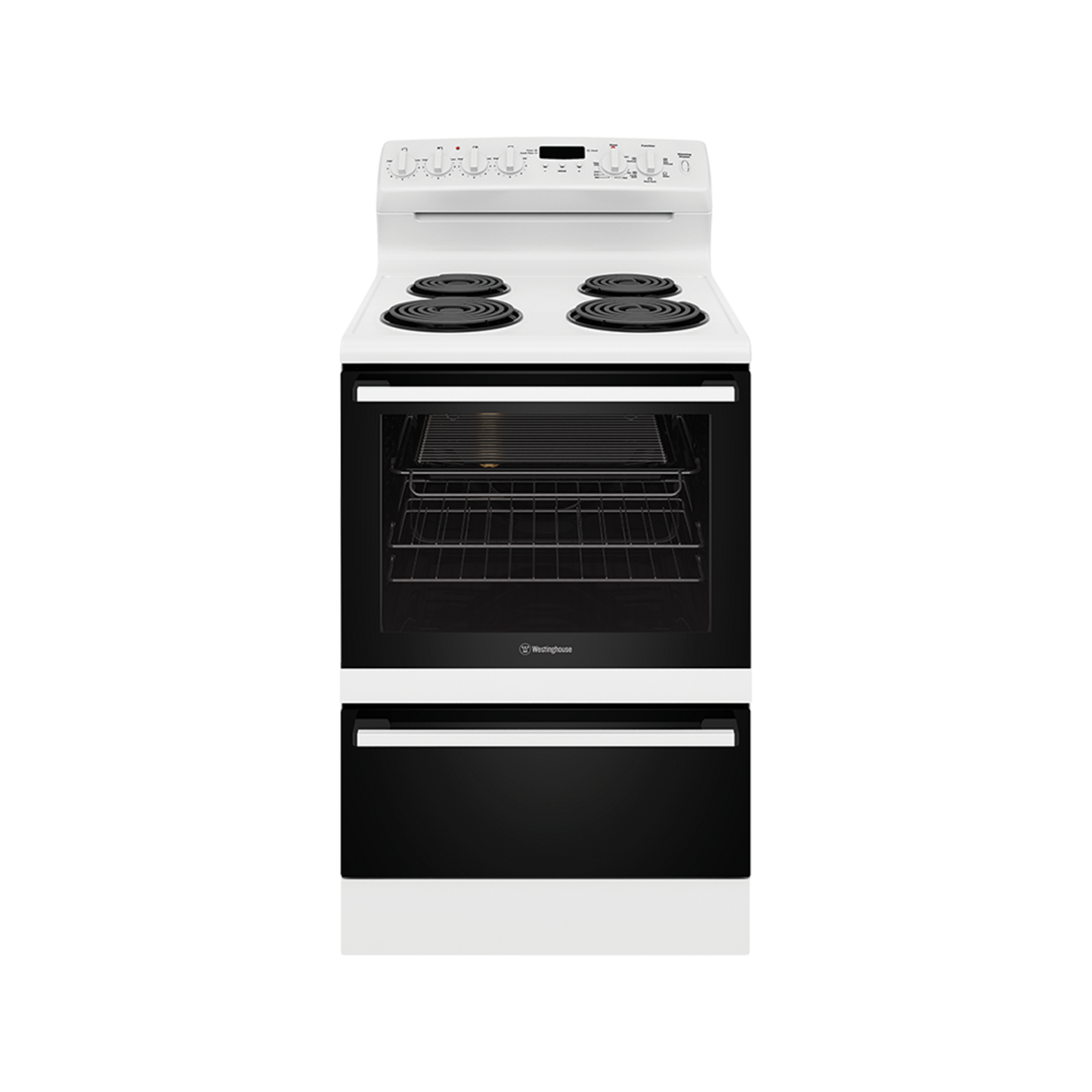 Westinghouse 60cm White Coil Freestanding Cooker