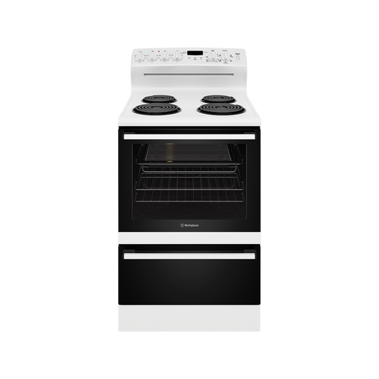 Westinghouse 60cm White Coil Freestanding Cooker